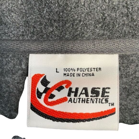 Men's Chase Authentics NASCAR Jeff Gordon #24 Gray 1/4 zip Fleece Sweater Size L - Picture 9 of 10